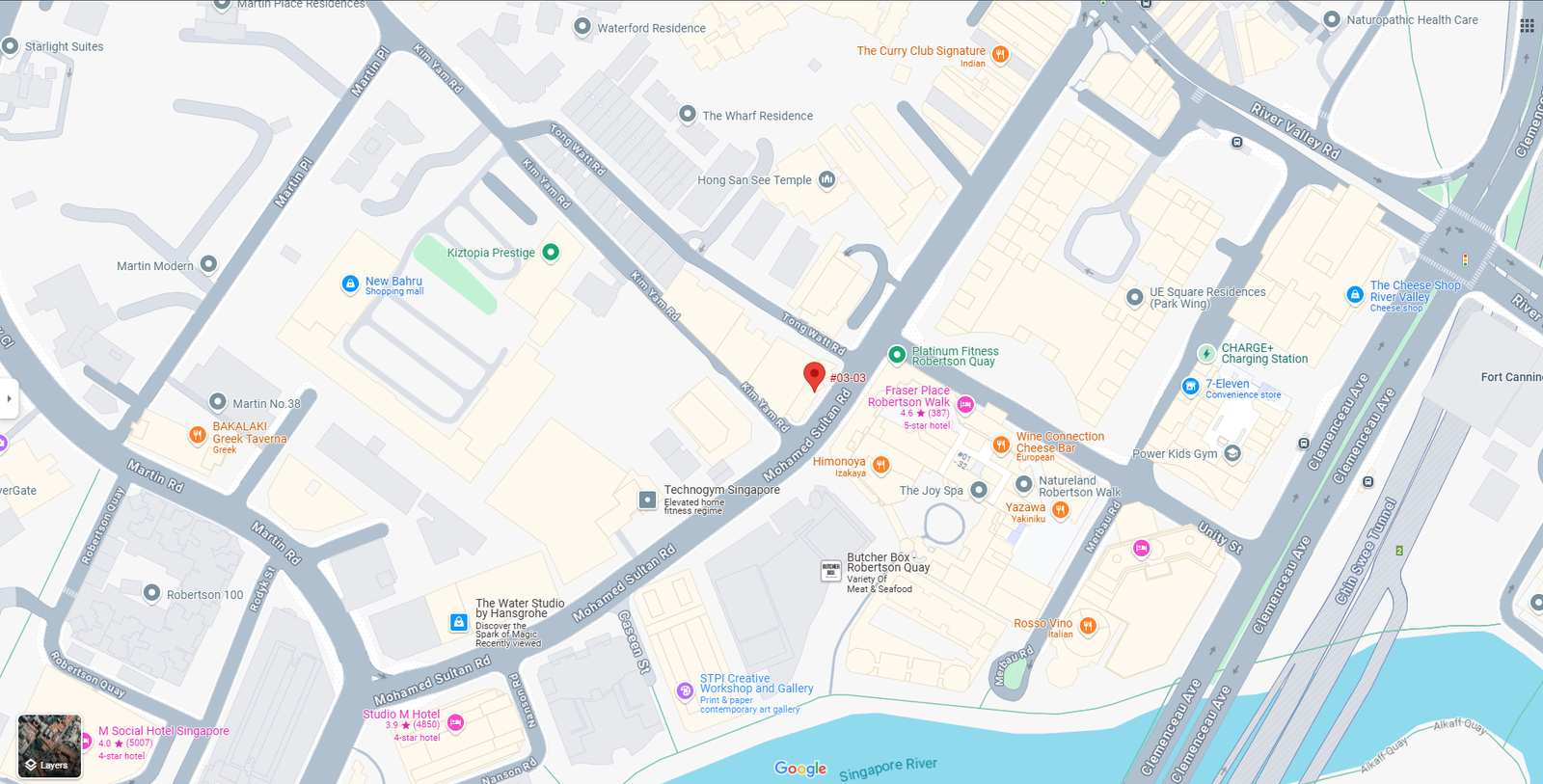 Map of Nippon Property Singapore Office Location